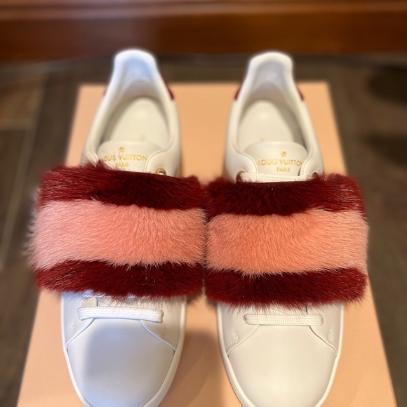 Louis Vuitton Women’s Fur Trimmed Sneakers - Picture 3 of 10